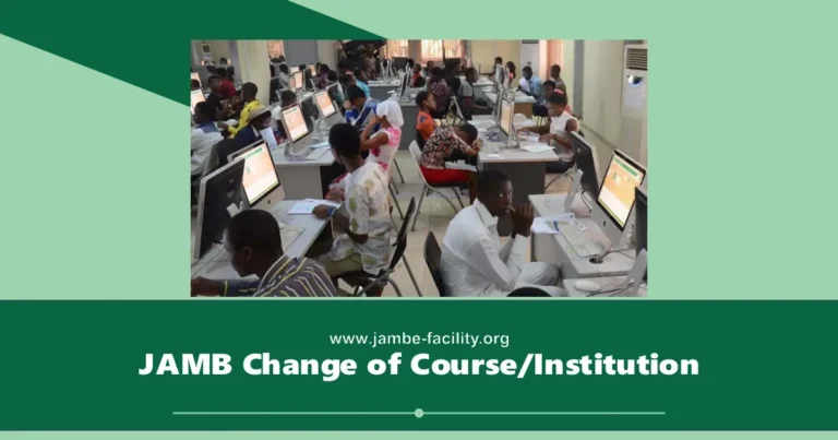 Change of Course/Institution on JAMB CAPS 2025