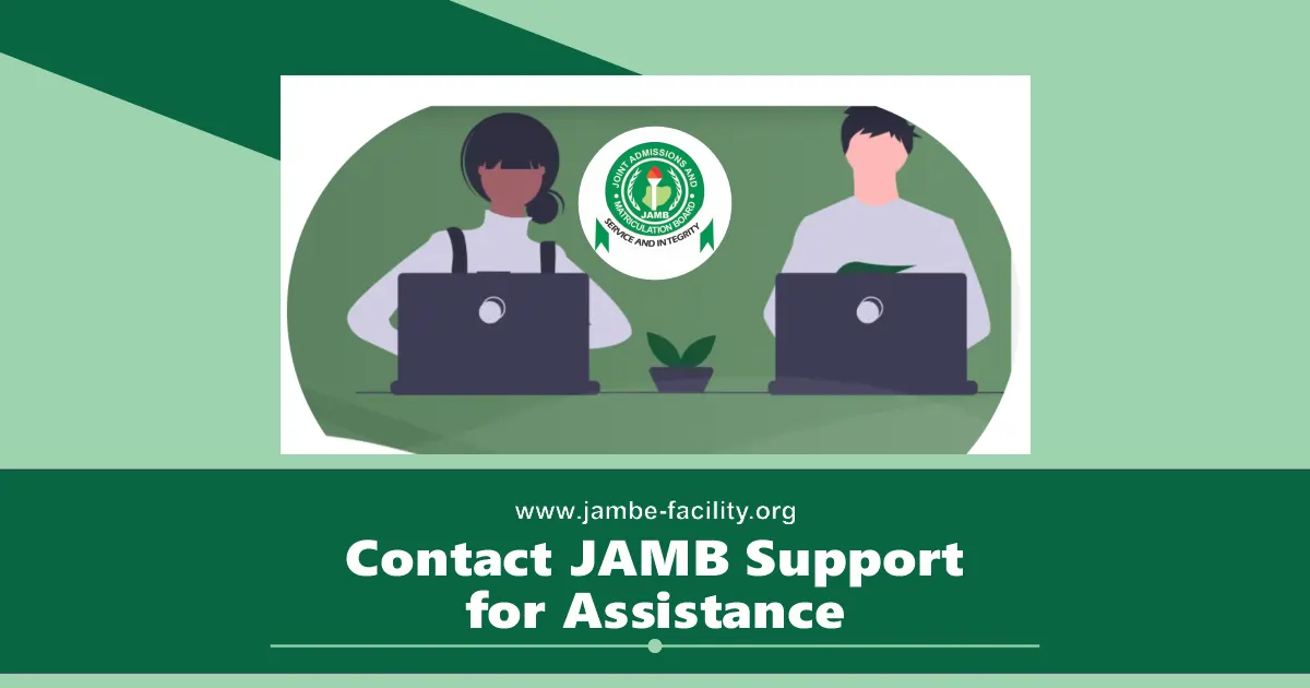 Contact JAMB Support for Assistance 2025/2026