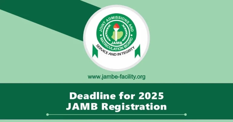 JAMB Registration Deadline 2025/2026 - See Date