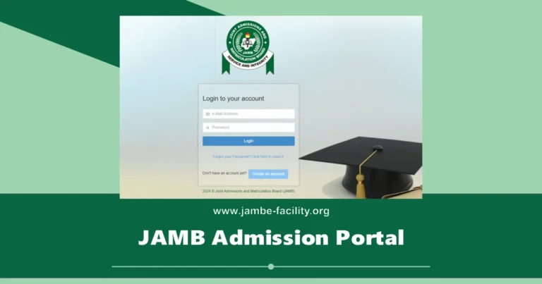 JAMB Admission Portal 2025/2026