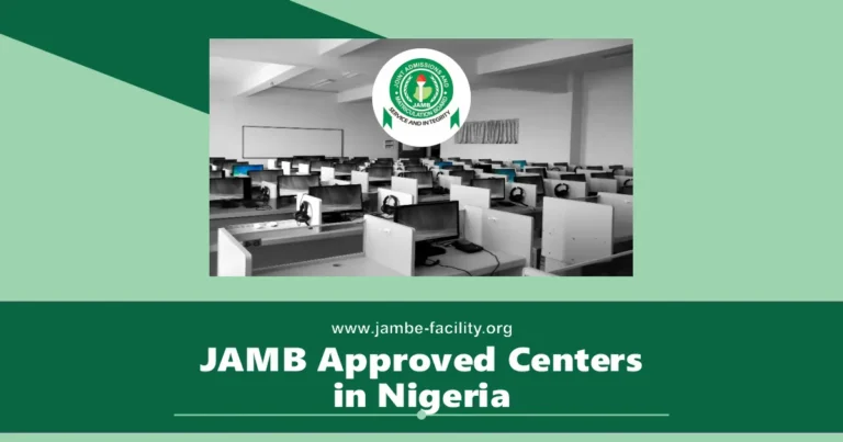 JAMB Approved Centres 2025/2026 for UTME