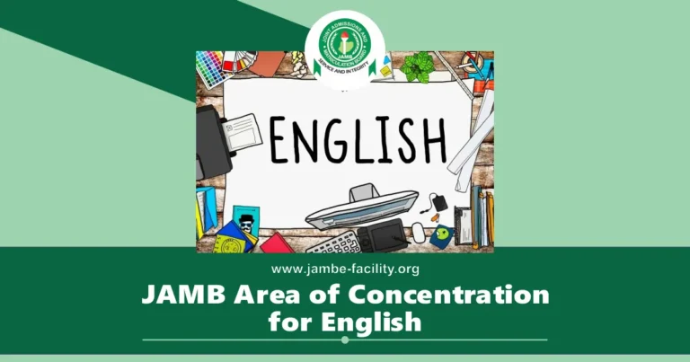 JAMB Areas of Concentration for Use of English 2025/2026