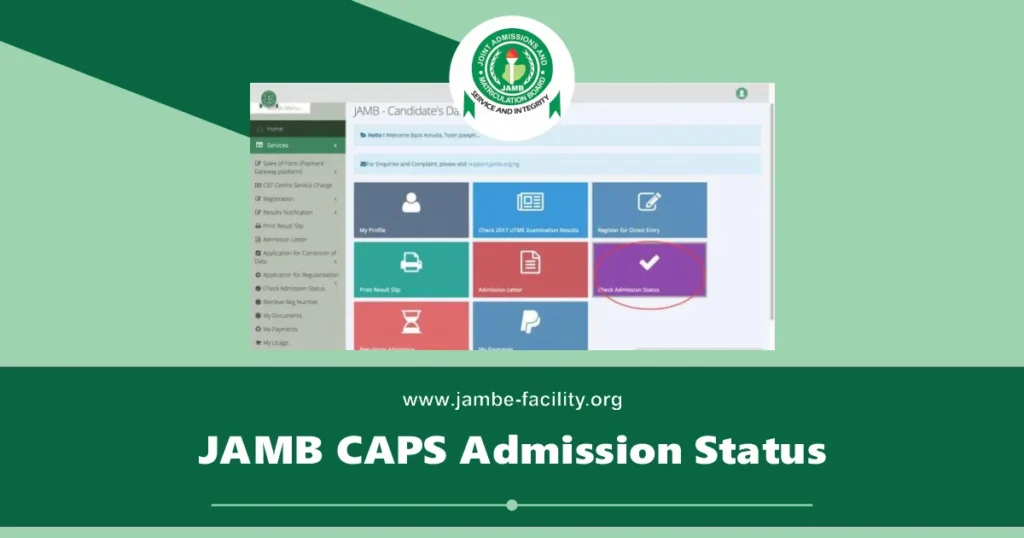 How to Check JAMB CAPS Admission Status 2025/2026