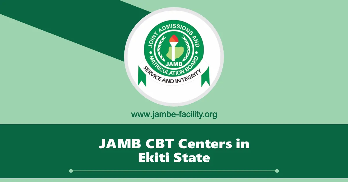 Approved JAMB CBT Centers in Ekiti State 2025/2026