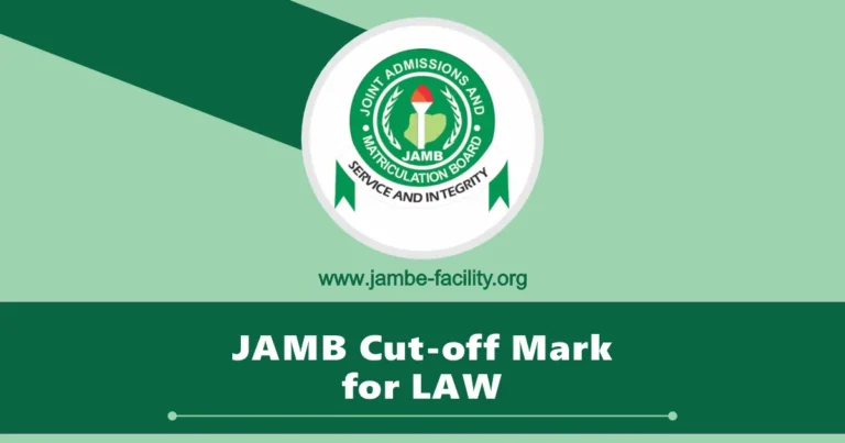 JAMB Cut-off Mark for Law 2025/2026