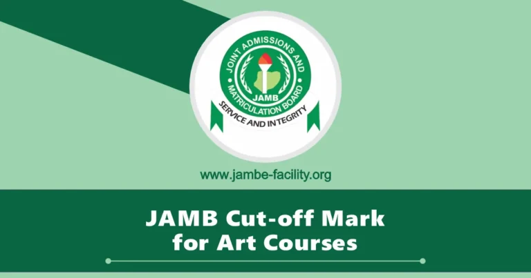 JAMB Cut-off Mark for Art Courses 2025/2026