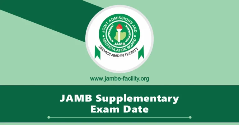 JAMB 2025/2026 UTME Supplementary Exams Date