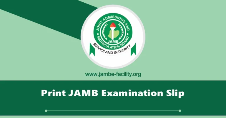 Print JAMB Examination Slip 2025: Steps to Reprint UTME Slip