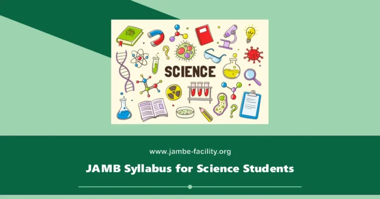 JAMB Syllabus for Science 2025/2026 Free PDF Download