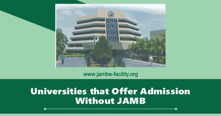 Universities that Offer Admission Without JAMB in 2025/2026