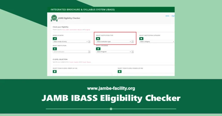 JAMB IBASS Eligibility Checker 2025/2026